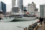 ID 6438 PLAN ZHENGHE - a training ship of the Peoples Liberation Army Navy comes alongside at Queens Wharf at the start of a five day stop-over in Auckland, New Zealand.